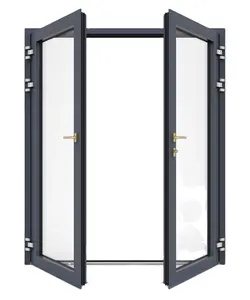 Exterior Aluminium Glass Double Entry Casement French Doors