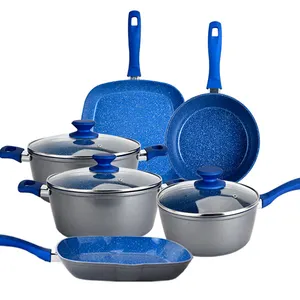 Hot selling Kitchen cookware Non stick Cookware Set Aluminum cooking pots and pans set household utensils Cookware Set