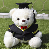 Figurines d'ours en peluche de graduation en gros, vêtements de cérémonie inclus, comme cadeaux commémoratifs pour les activités de remise des diplômes