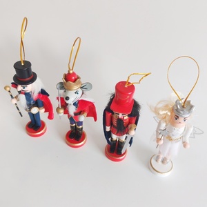 Nouvel ensemble de 4 décorations de Noël en bois sur le thème des contes de fées, 13 cm, comprenant Souris, Princesse, Gardes et <span class=keywords><strong>Casse</strong></span>-Noisettes, idéal pour les fêtes et comme cadeaux - Product Image 3