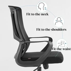 Silla <span class=keywords><strong>de</strong></span> <span class=keywords><strong>Oficina</strong></span> Ergonómica Moderna con Estructura Estática y Asiento Acolchado para Salas <span class=keywords><strong>de</strong></span> Conferencias - Product Image 2