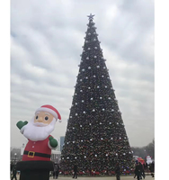 Sapin de Noël géant imperméable IP65 avec lumières LED, sapin de Noël artificiel en PVC pour la décoration de Noël commerciale