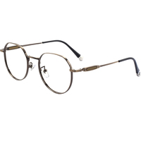 Montures de lunettes optiques en alliage métallique ultra-fines, vente en gros, montures de lunettes en métal tendance