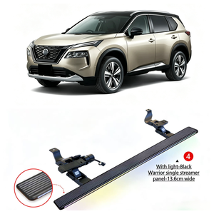 บันไดข้างไฟฟ้าพับเก็บอัตโนมัติ อลูมิเนียมอัลลอยด์ สำหรับ Nissan <span class=keywords><strong>X</strong></span>-<span class=keywords><strong>Trail</strong></span> <span class=keywords><strong>T33</strong></span> ปี 2022-2026  บันไดข้างรถยนต์ SUV อุปกรณ์เสริม - Product Image 4