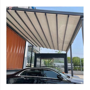 Toldo plegable para exteriores, de tela Oxford, con marco de aleación de aluminio, impermeable, para cochera, patio, balcón, protección solar. - Product Image 1