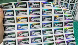 custom holographic label <b>sticker</b> warranty void if seal is broken - Product Image 3