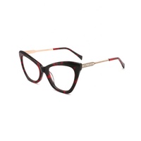 Monture de lunettes optiques unisexe de haute qualité 2025, forme papillon, acétate et métal, style décontracté, confortable, haut de gamme et tendance