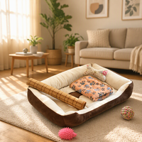 Coussin pour chien en tissu doux toutes saisons, amovible et lavable, pour chiens, chats et petits animaux