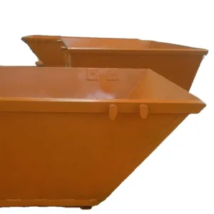 High quality custom made metal hook lift bins used for construction garbage
