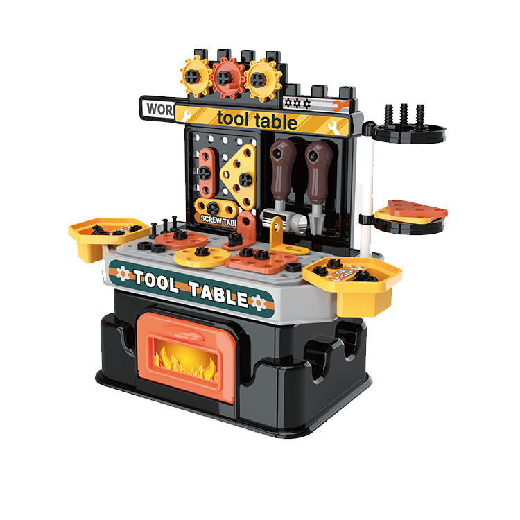 Экологически чистые детские игрушки, 57 шт., интересный пластиковый мини-стол, набор инструментов, игрушка с дизайном «сделай сам»