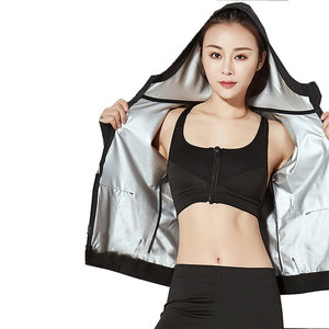 Nhà Ngoài Trời Tắm Hơi Mồ Hôi Áo Sơ Mi Áo Khoác Trùm Đầu Biểu Tượng Tùy Chỉnh Tập Luyện Chất Lượng Tốt Cách Nhanh Nhất Để Giảm Cân Trọng Lượng Phù Hợp Với Cho Phụ Nữ - Product Image 1