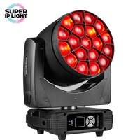19 pièces 15W RGBW 4-en-1 Projecteur LED à tête mobile Big Bee Eye avec zoom, contrôle par pixel, RDM, DMX512, 16 bits, pour scène, discothèque et spectacle