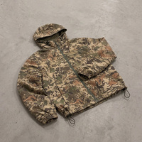 Veste coupe-vent camouflage personnalisée pour homme, streetwear, hip hop, veste bomber camouflage, taille grande, vente en gros