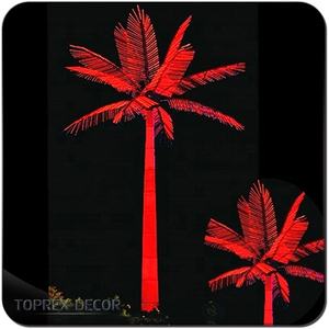 Luz LED Personalizable IP65 Plantas Artificiales Para <span class=keywords><strong>Interior</strong></span> <span class=keywords><strong>Palmera</strong></span> Rosa Coco para vacaciones Festival Decoración al aire libre - Product Image 3