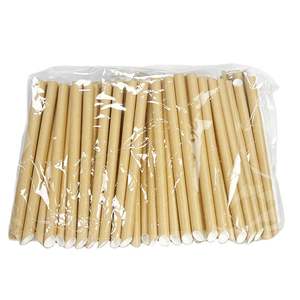 Pailles à bulles écologiques jetables en kraft biodégradable, emballées individuellement, pailles à boire en papier pour les cocktails de bar - Product Image 1