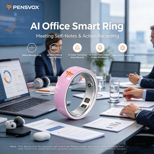 Keramische digitale opname magnetische oplaadbare multifunctionele slimme ring met app-bediening, IP68 waterdicht, AI spraakassistent voor <span class=keywords><strong>iPhone</strong></span> - Product Image 4