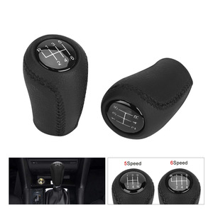 Pommeau de levier de vitesse en cuir, 5 vitesses, 6 vitesses, transmission manuelle, conception ergonomique pour Mazda 3 5 6 Besturn B70 CX-5 - Product Image 2
