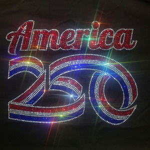 Strass thermocollants Bling America 250 4th of July, appliques thermocollantes prêtes à poser, prix de gros, <span class=keywords><strong>livraison</strong></span> rapide - Product Image 1