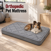 Matelas orthopédique personnalisable pour chien avec noyau en fibre de coco et housse extérieure amovible et lavable pour les marques de produits pour animaux de compagnie