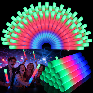 <b>Led</b> Foam <b>Bar</b> Glow in the Dark <b>Light</b>-Up Foam Sticks <b>LED</b> Soft Batons Rave Glow Wands Flashing Tube Concert for Party - Product Image 1