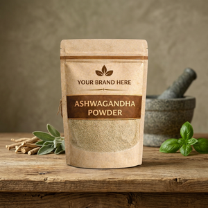 Votre Marque Ici : Poudre d'Ashwagandha, Complément Herbal Naturel pour le Soutien Immunitaire, Granulés Fins, Adulte - Product Image 1