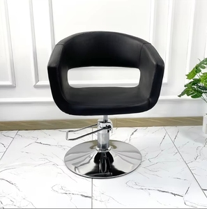 Sillón de Peluquería Metálico para Cortar y Teñir el Cabello, con Elevación, Simple, de Cuero, Puede Colocarse Boca Abajo - Product Image 2