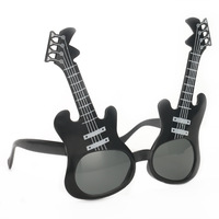 Lunettes de soleil HLC Unique Gold Radiant Guitar Fun, lunettes de soleil à thème rock and roll, accessoires de fête, lunettes pour adultes et enfants, cosplay