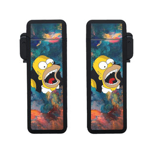 Briquets à gaz rechargeables en plastique à double face, personnalisables avec logo, tendance 2025, vente en gros, coupe-vent - Product Image 4