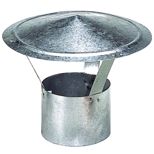 Cappuccio per Stufa Zincato 120 mm. - Product Image 1