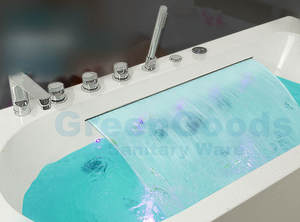 Baignoire de Massage pour 1 personne, salle de bain de luxe, autoportante, colorée, légère, tactile, <span class=keywords><strong>Induction</strong></span>, cascade - Product Image 5