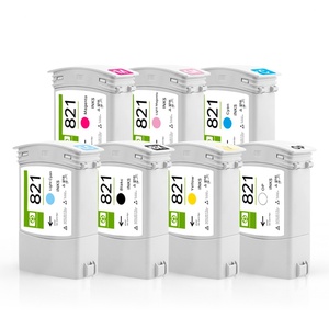 ตลับหมึกเติมสีซุปเปอร์คัลเลอร์ 7 สี สำหรับ HP 821 ใช้ได้กับเครื่องพิมพ์ HP Latex 310 330 360 เต็มตลับด้วยหมึก Latex - Product Image 2