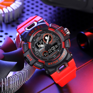 SMAEL 8063 <span class=keywords><strong>Orologio</strong></span> <span class=keywords><strong>da</strong></span> <span class=keywords><strong>Polso</strong></span> Intelligente <span class=keywords><strong>da</strong></span> <span class=keywords><strong>Uomo</strong></span>, <span class=keywords><strong>Orologio</strong></span> <span class=keywords><strong>Digitale</strong></span> Sportivo di Lusso, Resistente all'Acqua, con Allarme e Cronometro Luminoso - Product Image 2