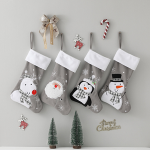 Decoraciones Navideñas al por Mayor, Calcetines Navideños <span class=keywords><strong>2023</strong></span>, Calcetines de Santa Claus a la Moda - Product Image 1