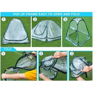 Serre miniature portable, transparente, en PVC, pour protéger les plantes de la gelée et du froid en <span class=keywords><strong>hiver</strong></span>, cloche de jardin, tente - Product Image 6