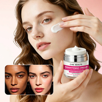 Crème hydratante éclaircissante pour le visage OEM 7 jours avec 4% d'arbutine et de collagène, correcteur de taches brunes pour tous types de peau