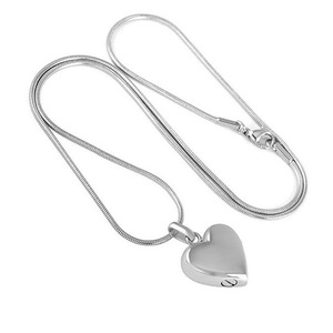 Cremation Urn <strong>Necklace</strong> for <strong>Ashes</strong> Stainless Steel Vintage Memorial Pendant <strong>Hold</strong> Heart Cremated Keepsake Jewelry Gift - Product Image 5