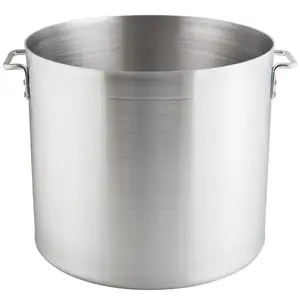 5-Piece Standard Weight Aluminum Stock Pot Set with 20QT, 24QT, 32QT, 40QT, and 52 QT Pots and 5 Pot Covers