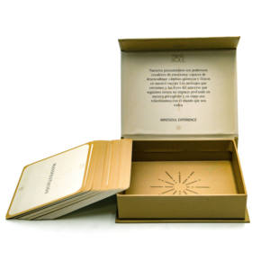 Fabricación Oem Positivo el deseo Servicios de impresión de tarjetas Tarjetas de afirmación Color champán <span class=keywords><strong>femenino</strong></span> con soporte - Product Image 2