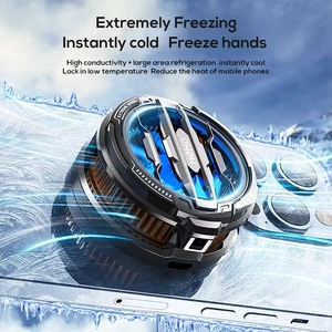Magnetic Clip On Phone Cooler Portable Mobile Radiator RGB Silent Cellphone Cooling Fan Semiconductor for Phone <b>Gaming</b> Live - Product Image 6