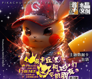 YZ Fun Art Qualité Pokemoned Produits Pikachu et ses amis Données Carte acrylique Partie 3 Premium Vente en gros Affichage Pokemoned rare - Product Image 1