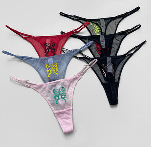 Intimo ricamato con scorpione trasparente taglia US belle donne <span class=keywords><strong>in</strong></span> <span class=keywords><strong>perizoma</strong></span> - Product Image 5