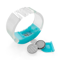 Logo promotionnel personnalisé bracelet électroluminescent préféré de la fête Bracelet de contrôle par bouton LED