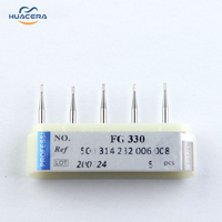 Huacera FG330 pièce à main de clinique dentaire fraise à Turbine à grande vitesse fabriquée en Chine mèches de routeur en carbure de tungstène pour les procédures dentaires
