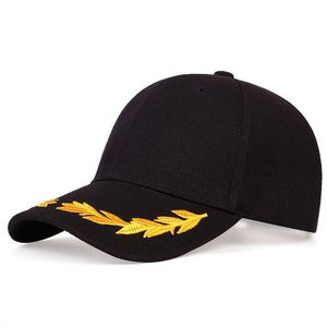 Gorra de béisbol de alta personalización con bordado de hojas de roble, tejido liso, estilo camionero, con personaje deportivo impreso y banda de sudor de algodón - Product Image 4
