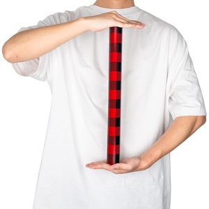 Christmas <b>Wrapping</b> <b>Paper</b> Red Black Buffalo Plaid Reversible 17x32.8 Feet Gift Craft <b>Paper</b> - Product Image 3
