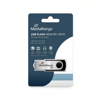 SUNING MediaRange USB 2.0 4GB Memoria USB giratoria de plástico de alta velocidad, nueva, sin cifrar, China