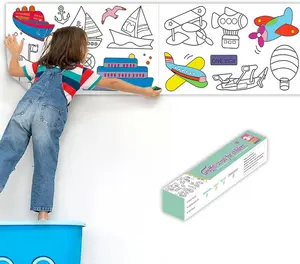 Children's Drawing Roll Drawing Paper For Kids Popular Cartoon Graffiti Scroll Children Art Coloring Scroll Paper For Kid