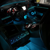 Pencahayaan Interior Mobil untuk Subaru Outback/Legacy Model 2009-2015 BM/BR/BRF/BRG Kit Dekoratif LED 64-Warna 12V
