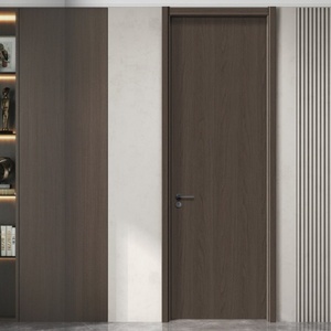 Ensemble de portes en bois massif Composite sans peinture insonorisé intérieur extérieur entrée principale Villa chambre salon cuisine fibre de verre - Product Image 4