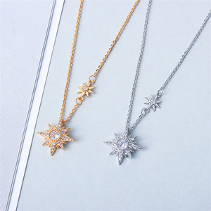 Collar de estrella de diamante de Plata de Ley 925 SP Ins gargantilla de Plata de Ley 925 - Product Image 4